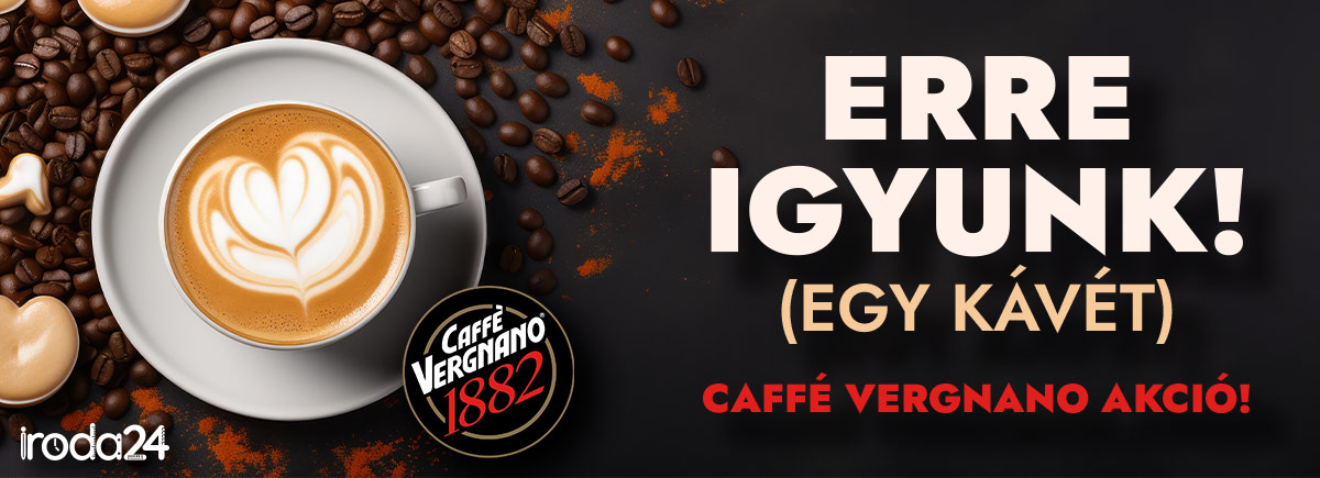 Akció - Erre igyunk! (Egy kávét) - Caffé Vergnano akció!