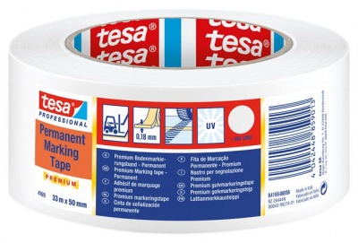 Jelölőszalag, 50 mm x 33 m, TESA "Professional Premium", fehér