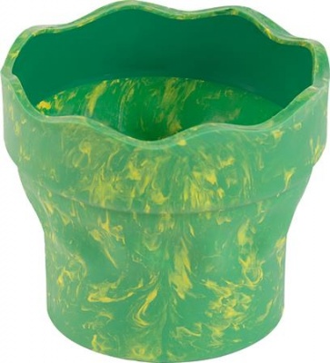 Ecsettál, műanyag, FABER-CASTELL "Click&Go", zöld