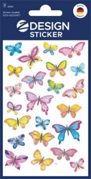 Matrica, papír, 3 ív, 76x120 mm, AVERY ZWECKFORM, "Z-Design No.4390", pillangók