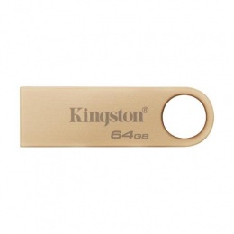 Pendrive, 64GB, USB 3.2 Gen1, KINGSTON "DataTraveler SE9 G3", arany