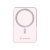Power bank, mágneses (vezeték nélküli), 10.000mAh, VERBATIM "Charge n Go", rózsaszín