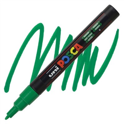 UNI Posca PC-3M dekormarker, zöld (green)