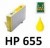 HP 655 (CZ112AE) festékpatron, utángyártott, sárga, QP